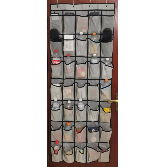 Over the Door Shoe Rack 35 Large Mesh Pockets Organize Closet