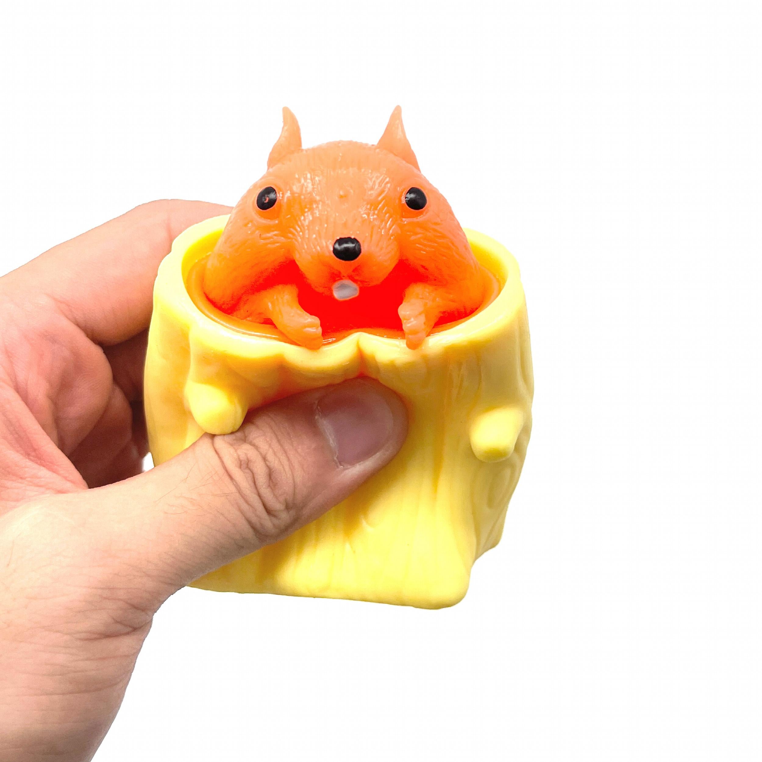 Squirrel Decompression Toy Soft Tricky Toy For Stress Relief