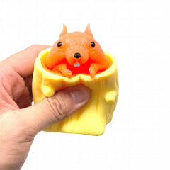 Squirrel Decompression Toy Soft Tricky Toy For Stress Relief