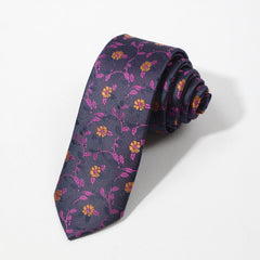 Men's Formal Jacquard Small Floral Necktie