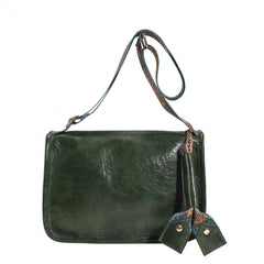 Ethnic Crossbody Bag Vintage Wide Strap Shoulder Purse