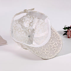 Lace Embroidery Baseball Cap Sun Hat Adjustable Dad Hats
