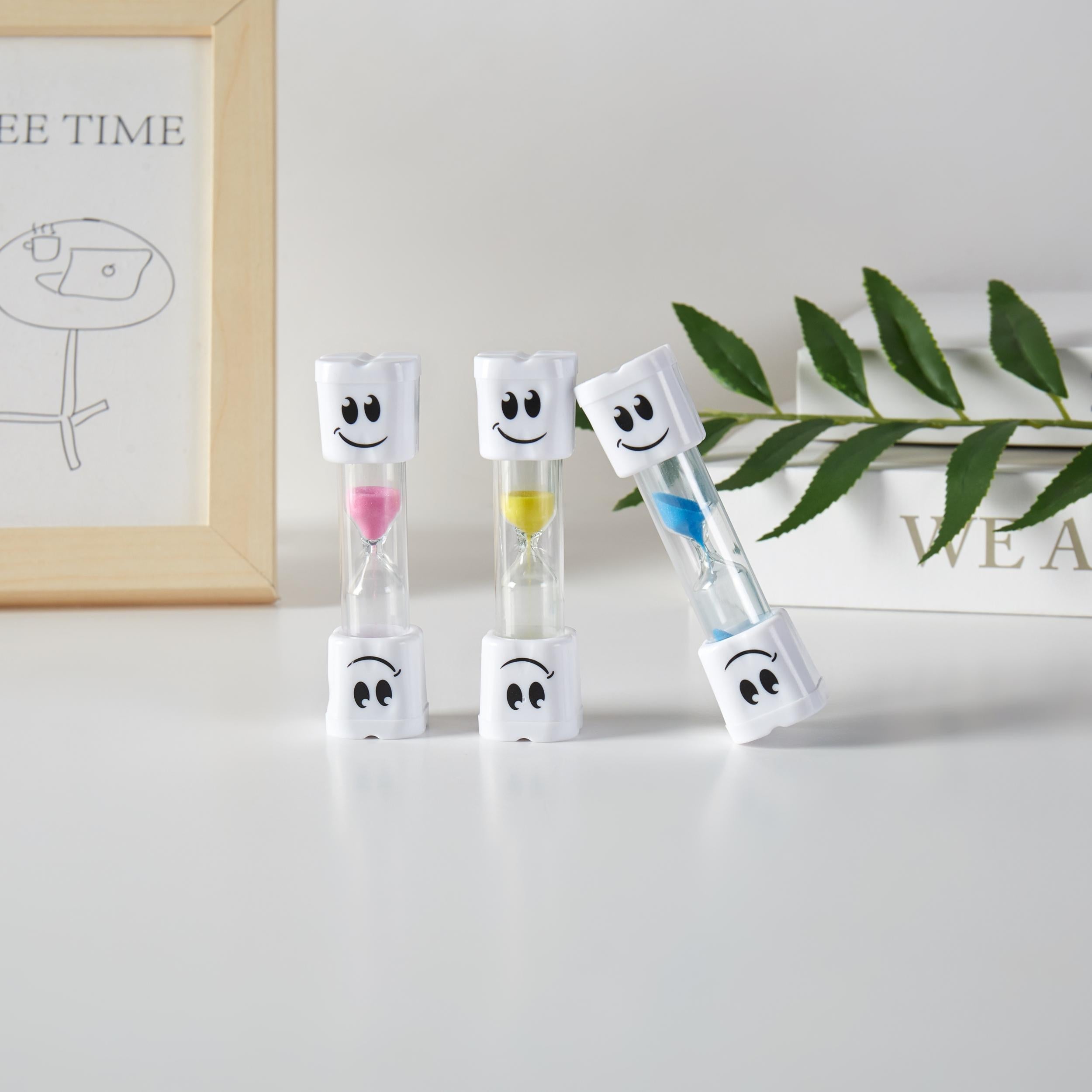 6 Pack Smiley Face Hourglass Timer Student Swimming Timer