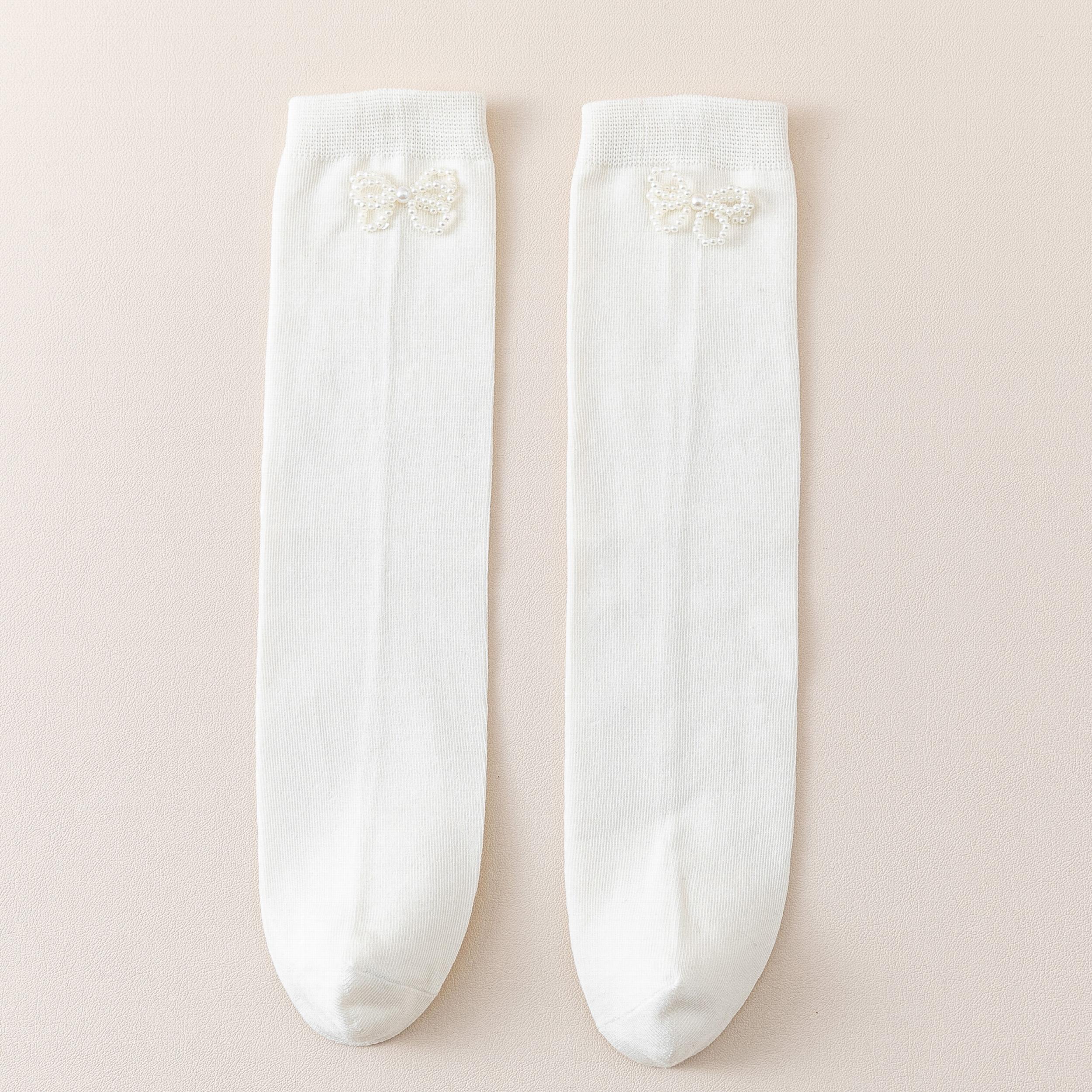 Girls Kids Stockings Breathable Long Socks