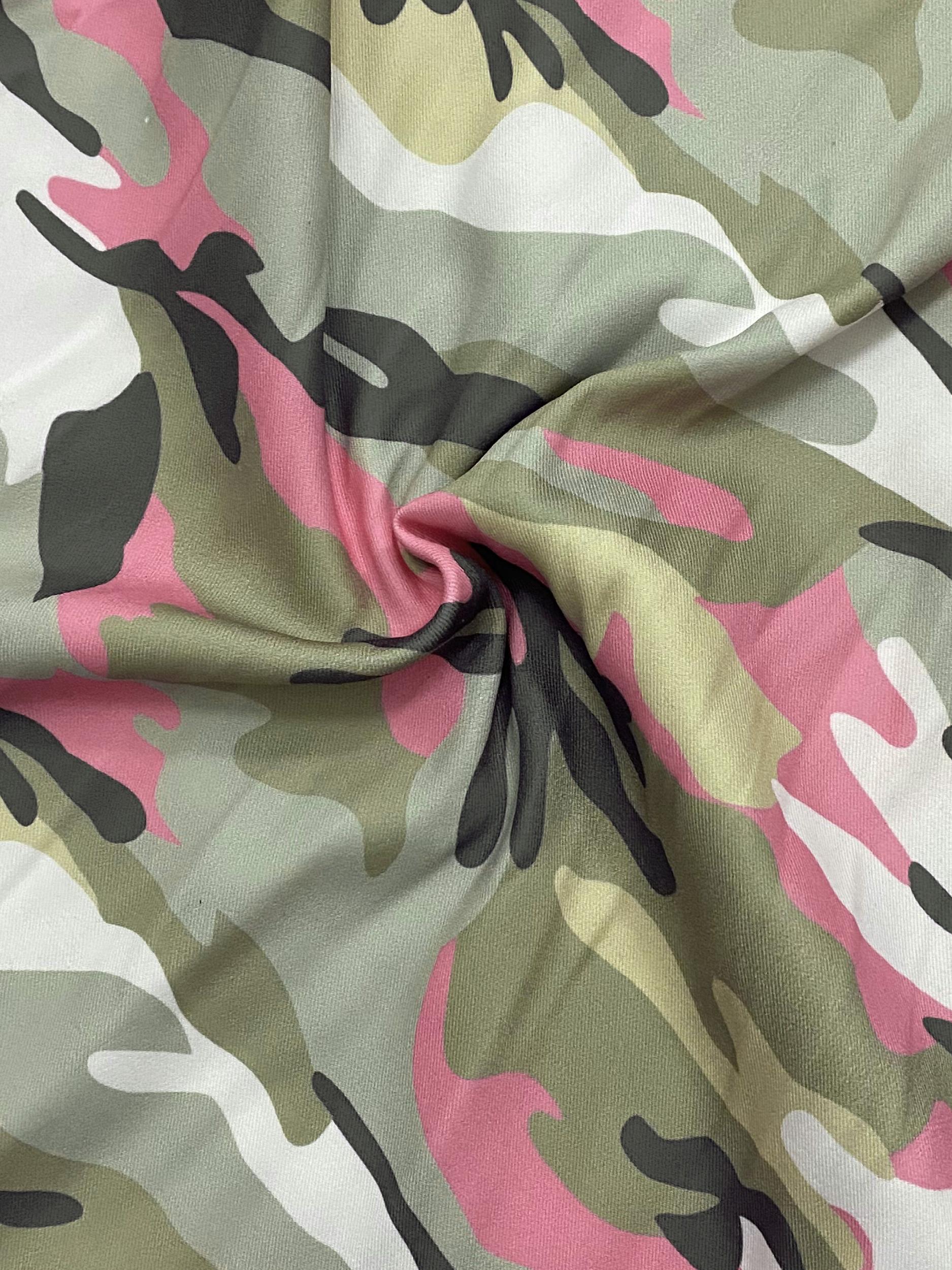  Camo Elastic Drawstring High Rise Jogger Trousers