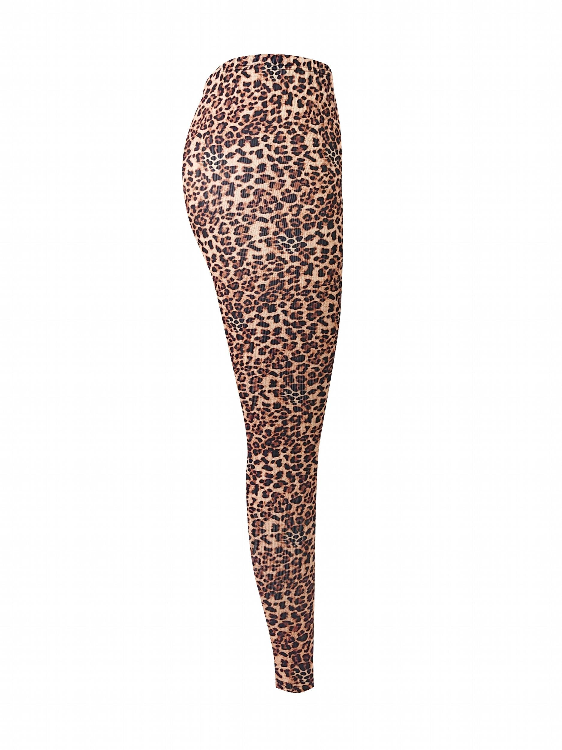 Leopard Print High Waist Yoga Leggings