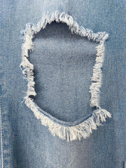  Women's High Waist Wide Leg Denim Pants