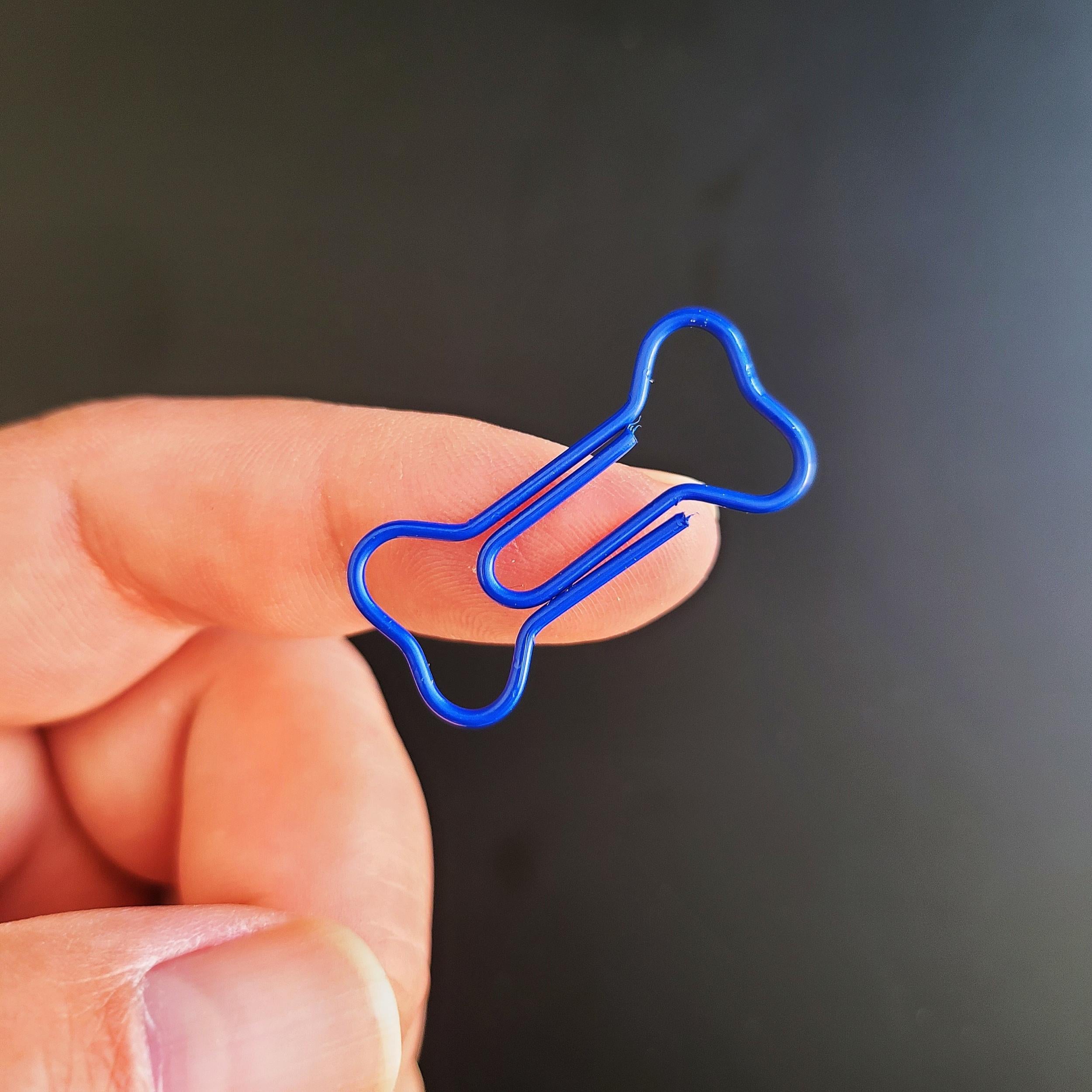 Dog Bone Paper Clips: 30 or 60pcs, Dog Lover Gift
