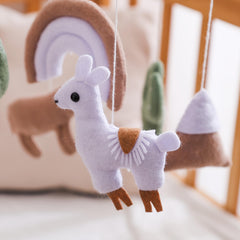 Baby Sheep & Star & Moon Bed Bell Crib Alpaca Theme Bed Bell