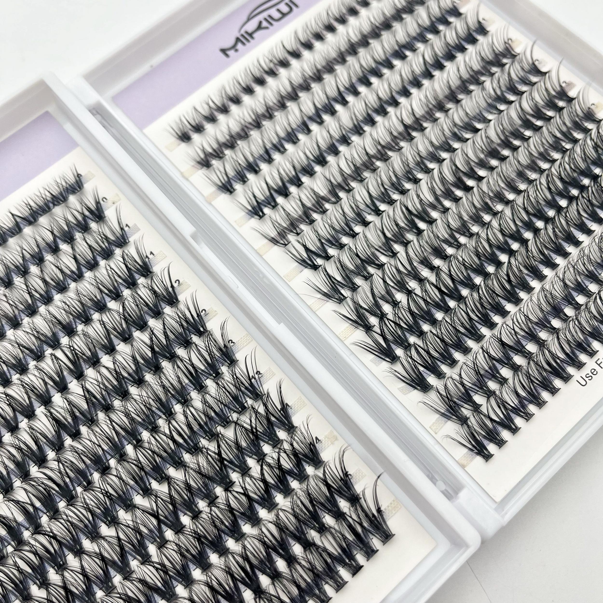 DIY Clusters Lashes Individual Extension Kit 30D 40D D Curling 9 16mm Mix Length