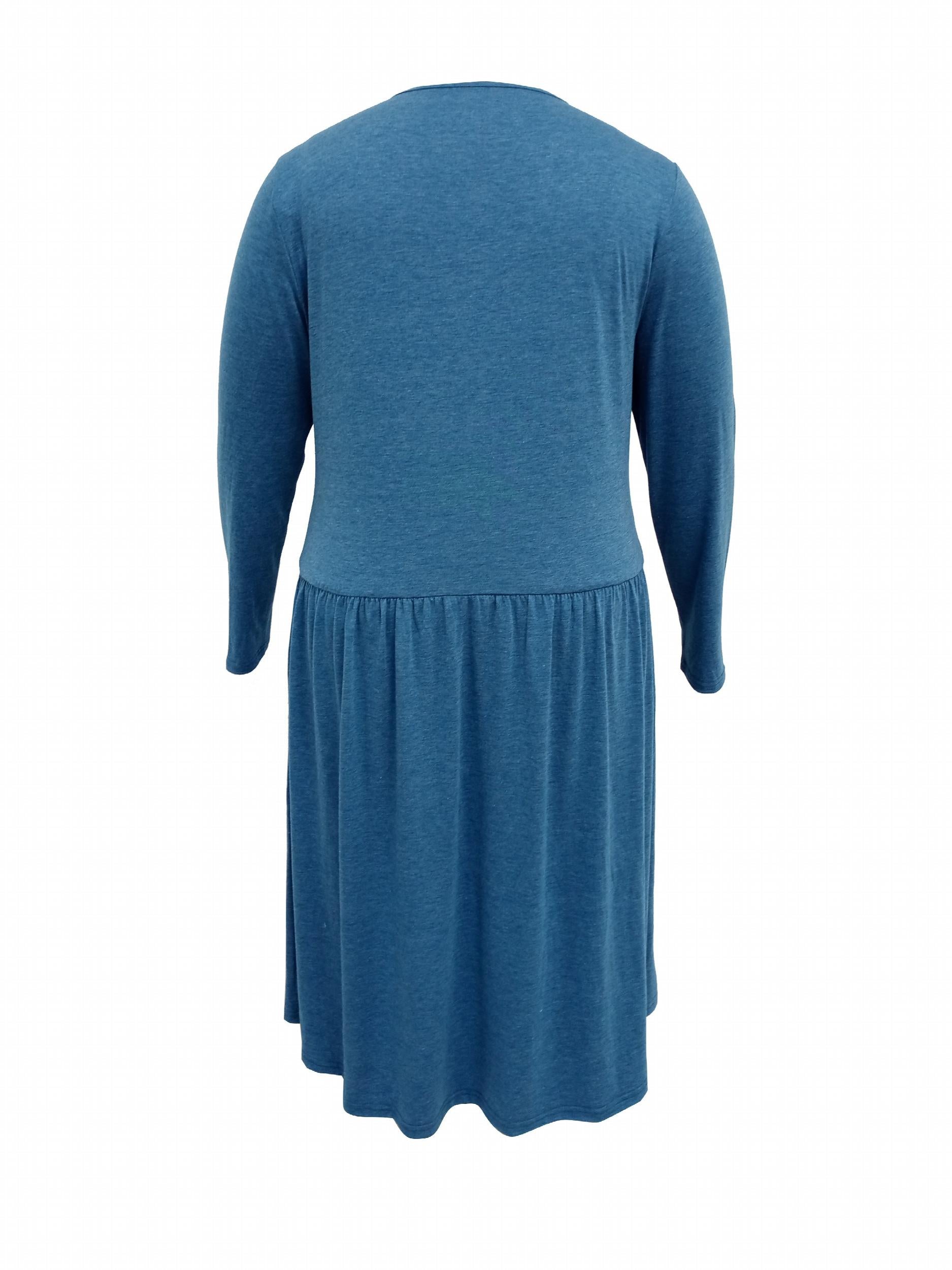  Casual Dress Women's Plus Solid Maxi Dress