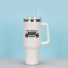1200ml Stainless Steel Water Cup Insulated Bottle With Handle & Straw