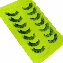 Cat Eye Lashes 7 Pairs Fluffy False Lashes Soft Natural Look