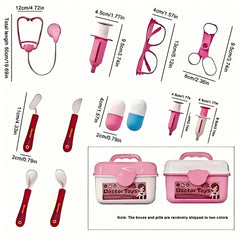 Kids Doctor Playset Pink Series Role Playing Medical Toys