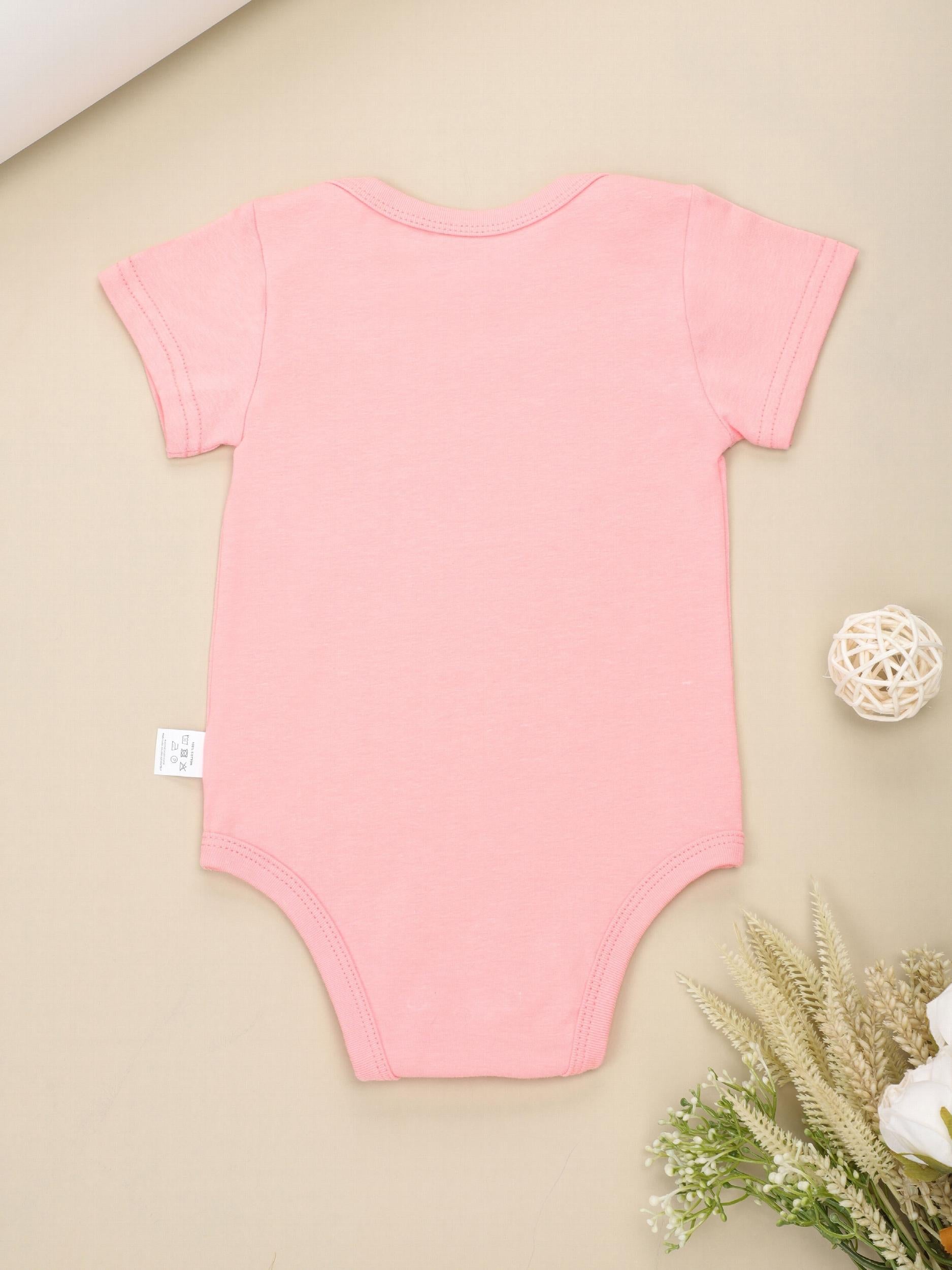 Baby I Love MOM&DAD Romper Short Sleeve Cotton Bodysuit