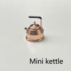 Mini Old Fashioned Hot Water Pot Kettle Toy Kitchenware Accessories