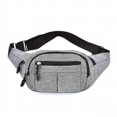 Men's Waist Bag with Multiple Compartments for Travel Motorcycle Hiking