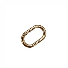 2Pcs Metal Oval Ring Spring Clasps Carabiner Keychain Bag Clips Hook