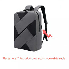 3Pc Laptop Backpack Men's Business Bag Stylish Shoulder Bag Work Backpack