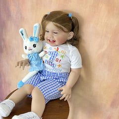24 inch Reborn Youngsters Doll Realistic 3D Painted Skin Soft Silicone
