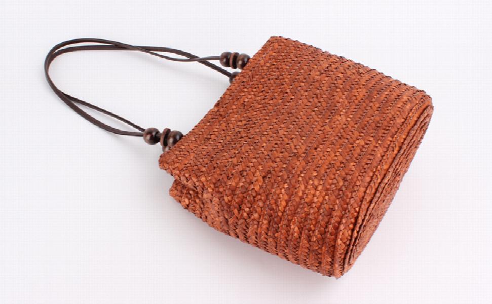Women Straw Beach Tote Bag Bohemia Large Capacity Handbags