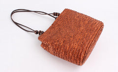 Women Straw Beach Tote Bag Bohemia Large Capacity Handbags