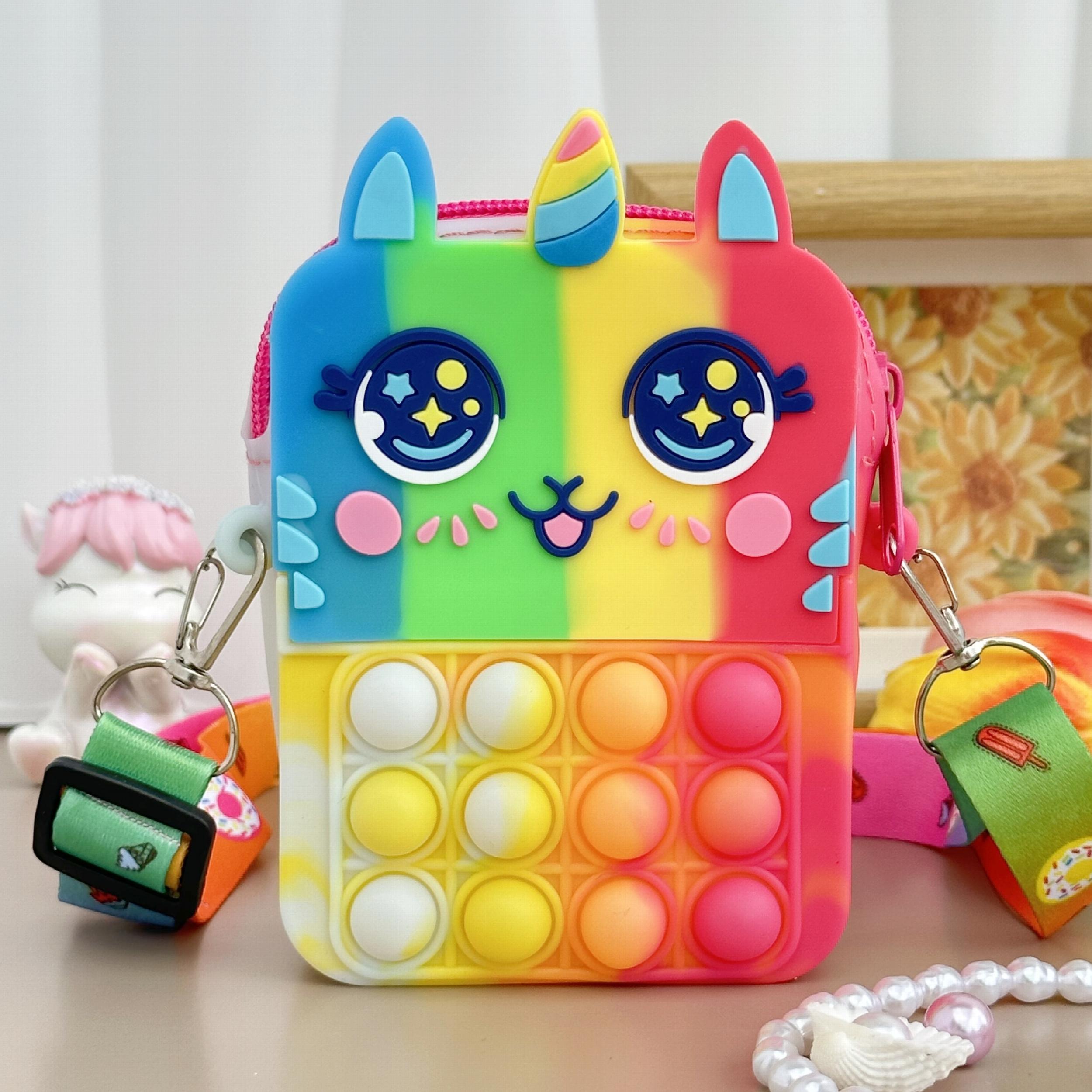 Girls Unicorn Coin Purse Crossbody Bag Gift Kids Accessories