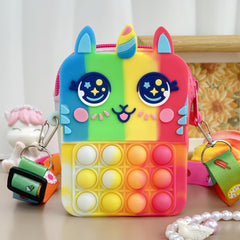 Girls Unicorn Coin Purse Crossbody Bag Gift Kids Accessories
