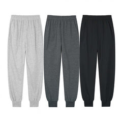 3pcs Boys Basic Jogger Trousers Set Youth Kids Athletic Fit