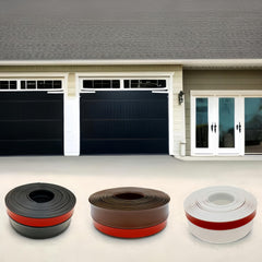 Garage Door Seal Top/Side 6.0m Brown Rubber Strip Weather Stripping