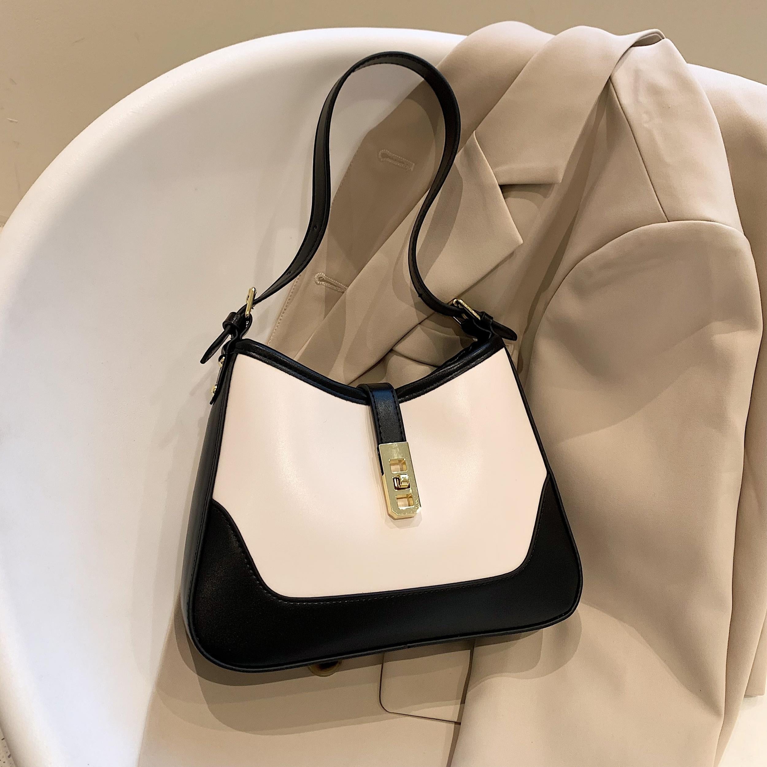 Women's Minimalist Shoulder Bag PU Leather Handbag