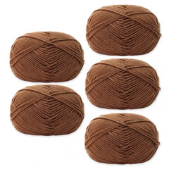 5pcs Medium Size Acrylic Soft Yarn for DIY Knitting 50g/pc
