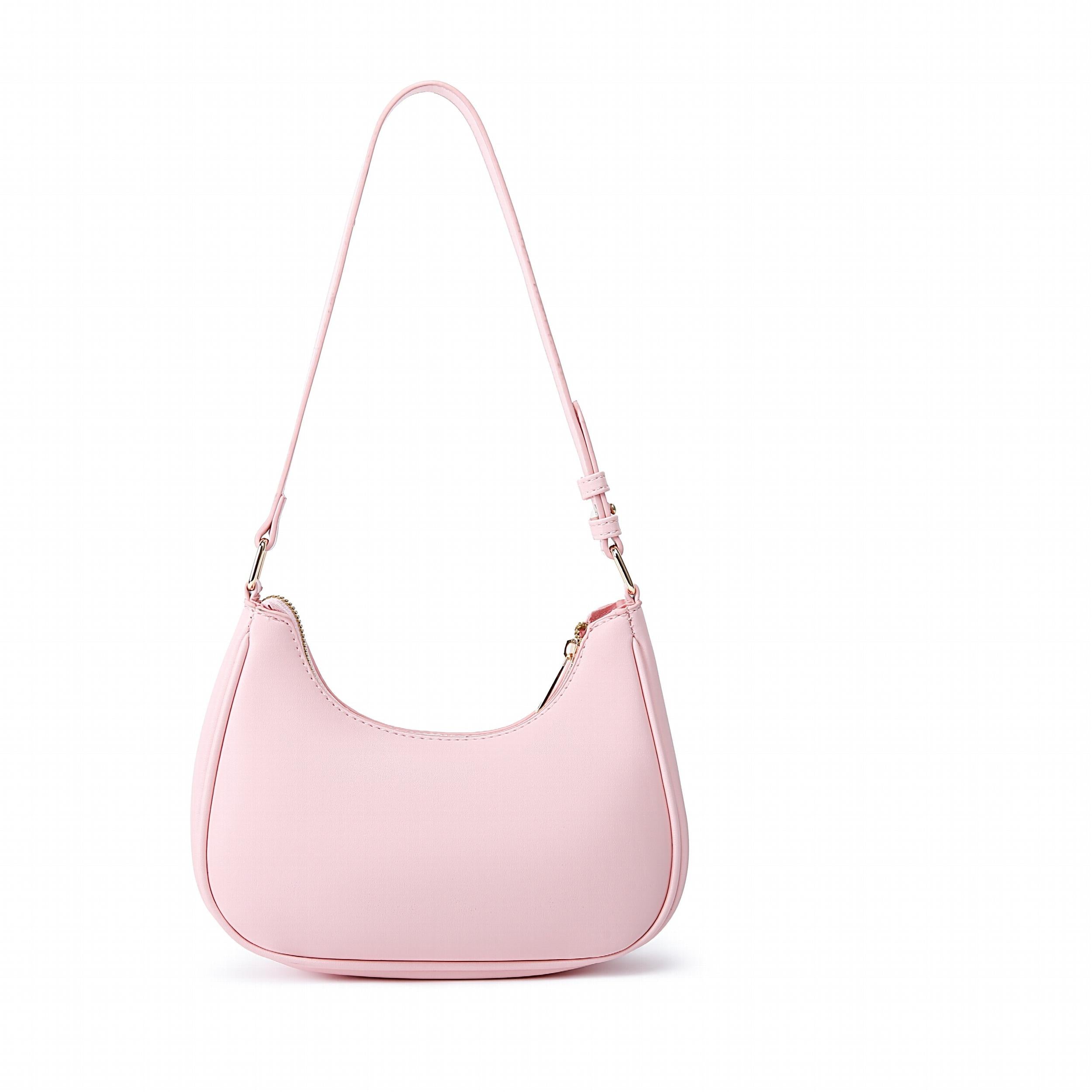 Minimalist Crescent Bag Stylish PU Leather Hobo Shoulder Bag