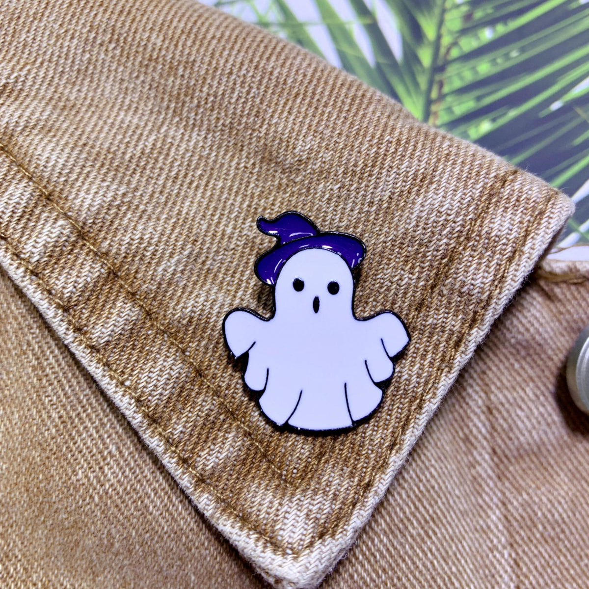 Magician Ghost Hat Brooch Halloween Pin Accessories