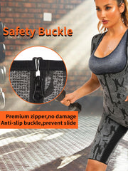 Women's Sauna Suit Sweat Shirt Slimming Vest with Mesh for Weight Loss