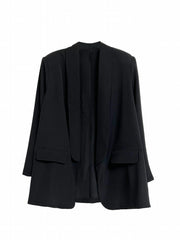  Casual Blazer Women's Plus Long Sleeve Open Front Blazer