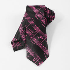 1pc Men's Music Note Necktie Clothing Accessories
