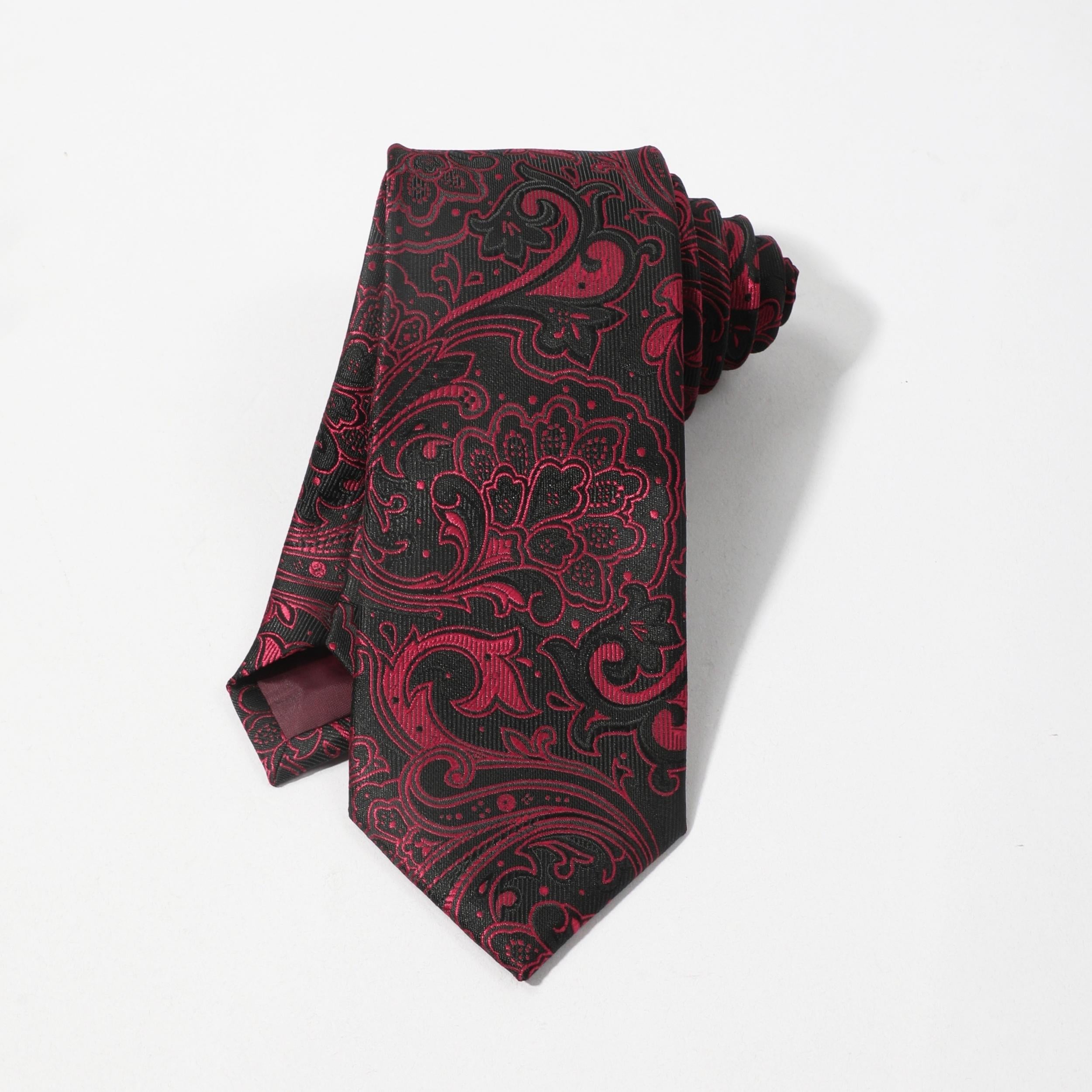 Men's Paisley Cashew Floral Ethnic Style Tie