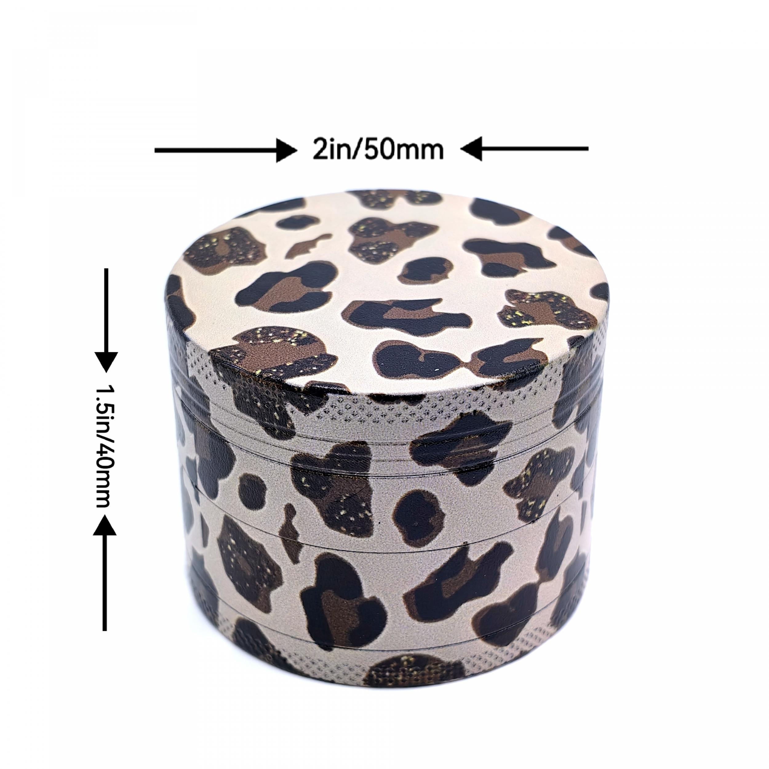 Cow Print Spice Grinder Metal Kitchen Gadget