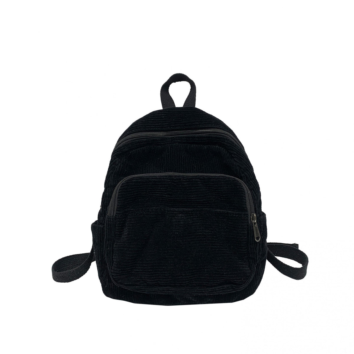 Corduroy Backpack Preppy Schoolbag Casual Travel Daypack Women