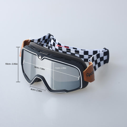 Off Road Motorcycle Helmet Goggles Retro Glasses Unisex