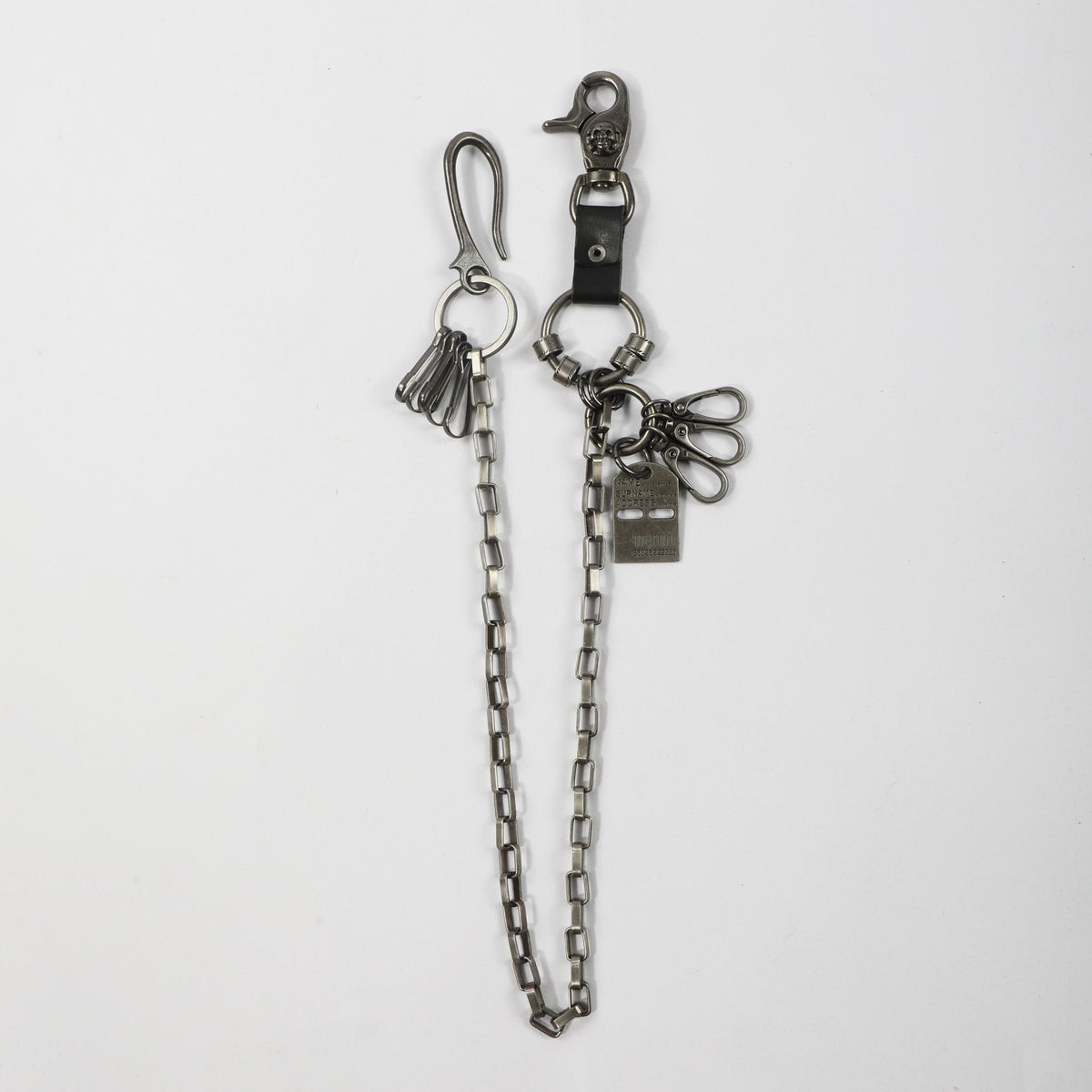 Men's Punk Hip Hop Skull Plaid Waist Chain