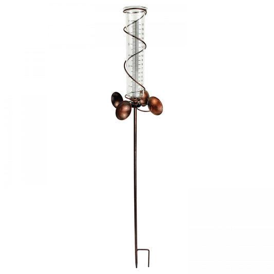 1pc Weathervanes Measure Rain Gauge 7 Capacity Glass Rain Tube Yard Trim Outdoor