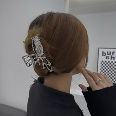 Liquid Metal Shape Hair Claw Modern Style Shark Claw Large Hair Clip