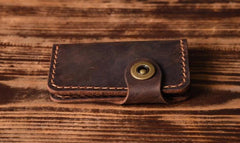 Leather Key Holder Men Women Smart Key Case Organizer