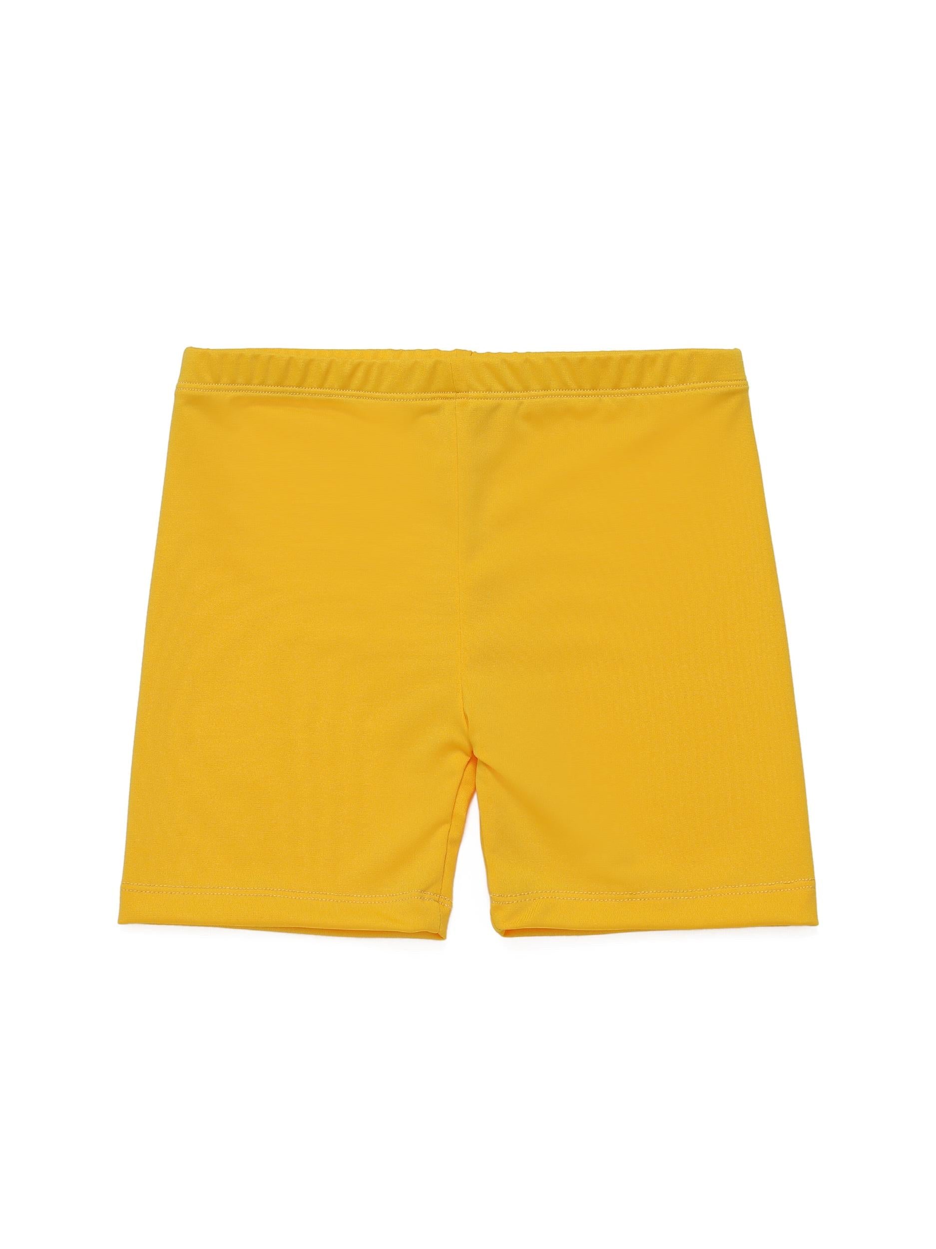 Girls Elastic Waist Short Leggings for Spring Summer