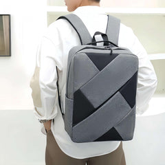 3Pc Laptop Backpack Men's Business Bag Stylish Shoulder Bag Work Backpack
