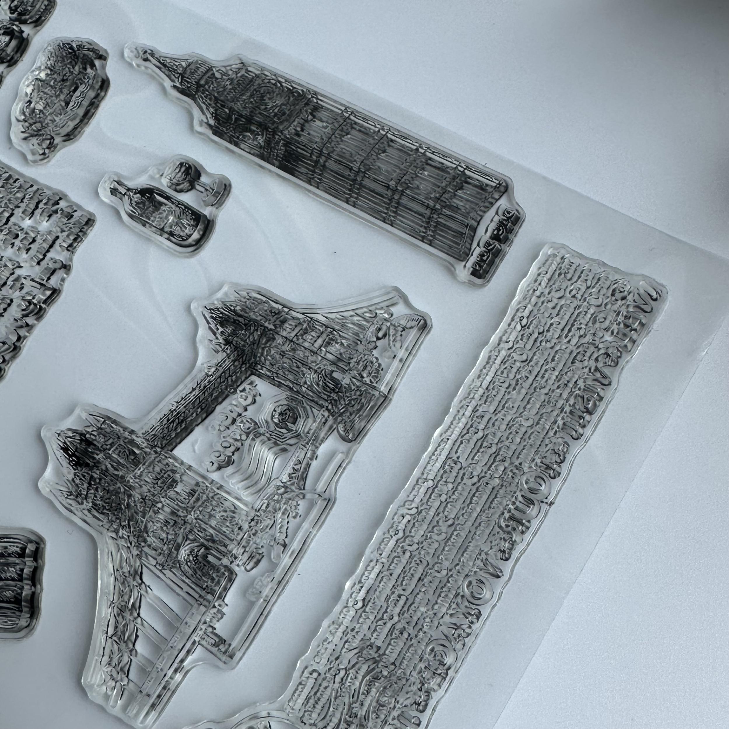 Transparent Cartoon Stamp Hand Account Stamp for Card Making