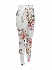 Floral Pattern Yoga Pants High Stretch Leggings