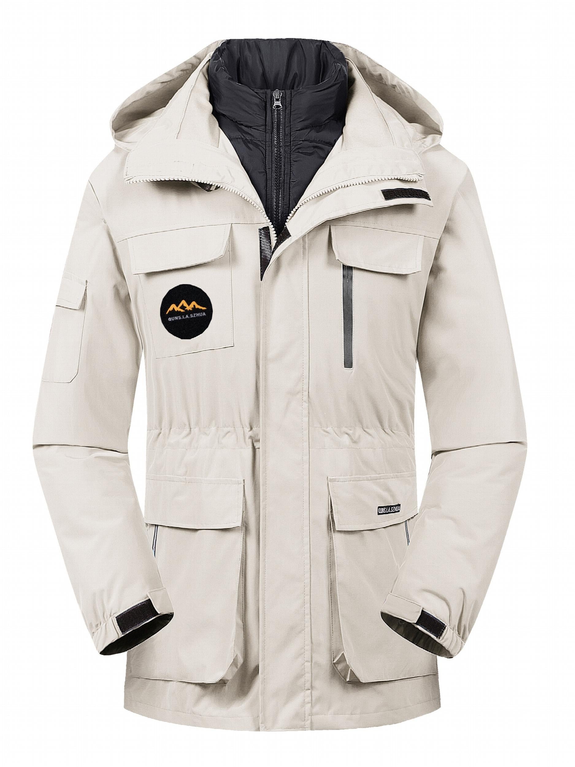 Winter Windbreaker with Detachable Inner Liners - Outdoor Gear for Men and Women